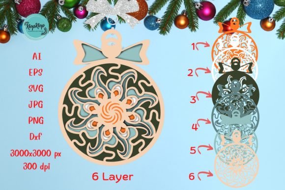3D Christmas Ornament 006: A Digital Design for Creative Expression