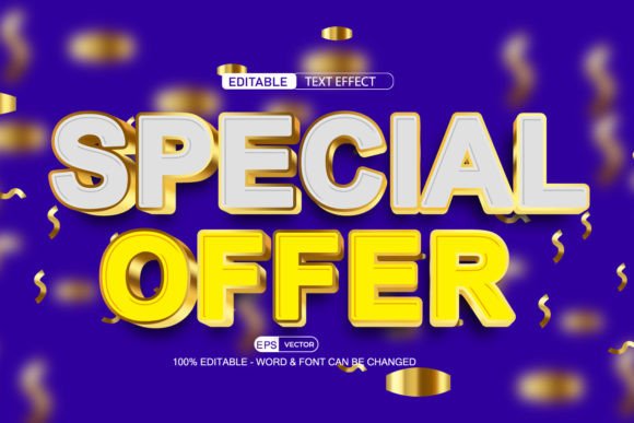 3D Editable Text Effect Ve