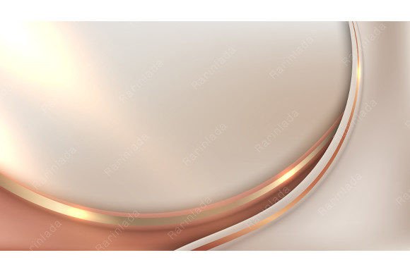 3D Luxury Template Golden Lines Elements
