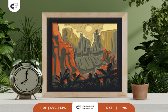 Beautiful Canyon 3D Shadow Box: A Creative Way to Bring Nature Into Your Space