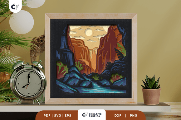 Canyon Creek 3D Shadow Box: A Creative Way to Bring Nature to Life