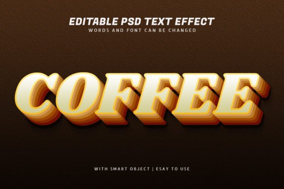 Coffee 3d Style Text Effect Editable: A Versatile Design Tool for Modern Creators