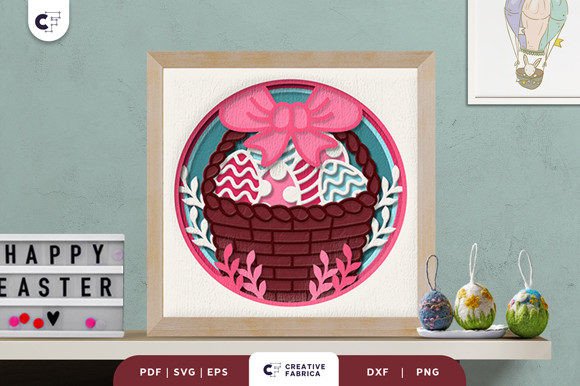 Easter Basket Ribbon 3D Shadow Box SVG: A Creative Guide to Crafting Beautiful Decor