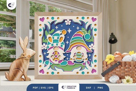 Easter Gnome 3D Shadow Box: A Creative Way to Celebrate the Season