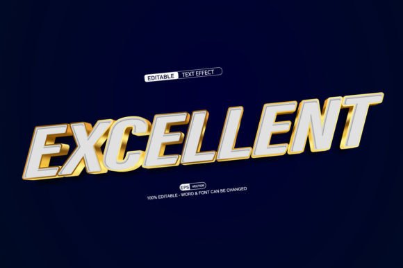Excellent 3D Editable Text Effect Vector for Creative Projects