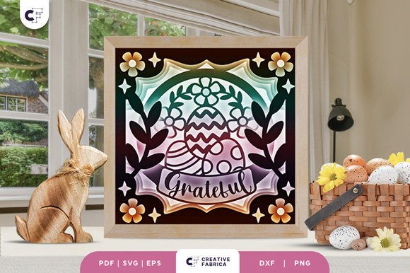 Grateful Easter 3D Shadow Box Paper Cut: A Unique Crafting Option for Springtime Decor