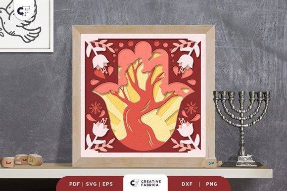 Hamsa with Tree of Life 3D Shadow Box: A Creative and Meaningful Craft Project