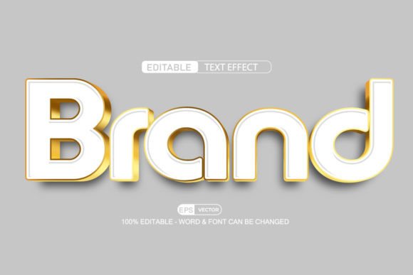 Mastering Brand 3D Editable Text Effect Vector for Modern Design