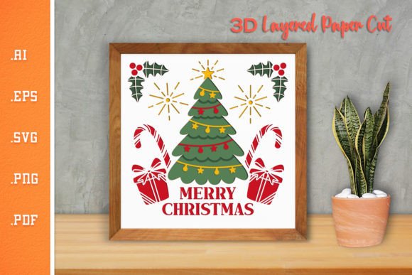 Merry Christmas - 3D SVG Paper Cut 10: A Creative and Practical Tool for the Holiday Season