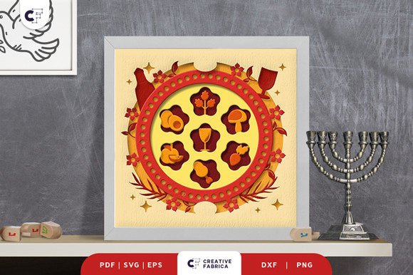 Traditional Seder Plate 3D Shadow Box: A Creative and Cultural Craft for Modern Makers